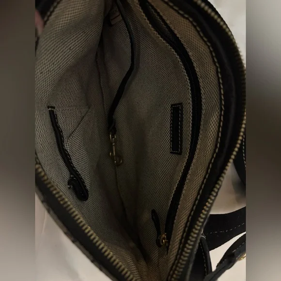 Dooney & Bourke Black and Gray Messenger Bag - Picture 3 of 4